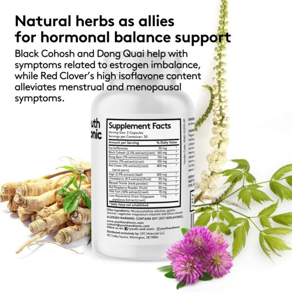 Vitaminas femeninas para equilibrio hormonal y detox de colon