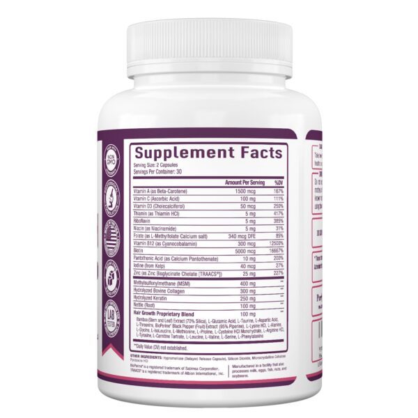 Version 1.0.0 Vitaminas para fortalecer cabello y evitar quiebre Purely Optimal