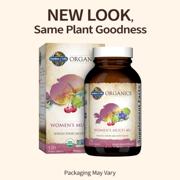 Vitaminas Garden of Life para hombres y mujeres mayores 40