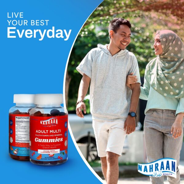 Vitaminas halal gomitas NAHRAAN HEALTH para salud inmunológica adultos