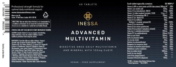 Version 1.0.0 Vitaminas Inessa naturales para energía y bienestar diario