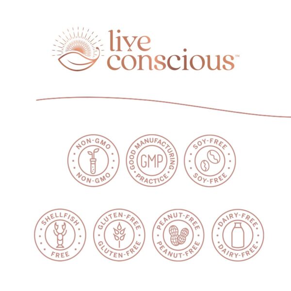 Vitaminas Live Conscious para circulación y huesos saludables