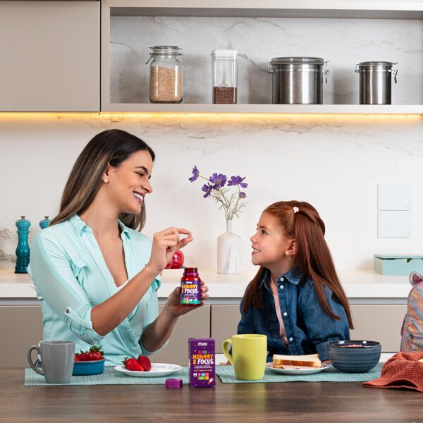 Vitaminas masticables sabor chocolate para niños para atención y foco