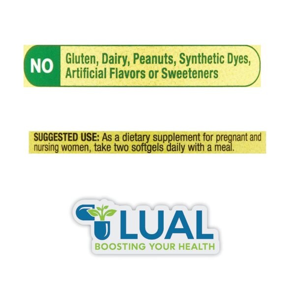 Paquete de multivitamínicos prenatales LUAL 120 cápsulas