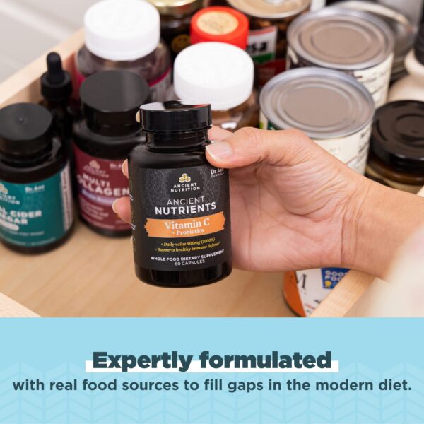 Vitaminas y probióticos de alimentos integrales para salud general