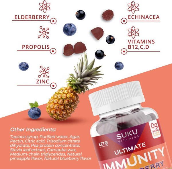 Vitaminas SUKU ingredientes naturales para salud inmune