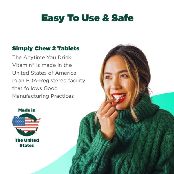 Empaque lateral H-PROOF la vitamina anytime you drink 40 tabletas