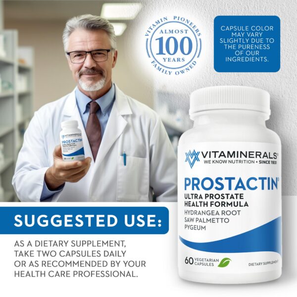 Vitaminerals Prostactin cápsulas vegetales apoyo próstata