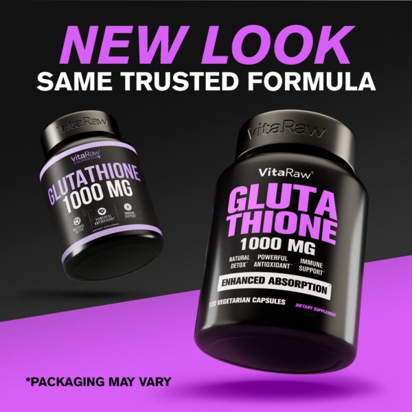 VitaRaw Glutatión composición de ingredientes