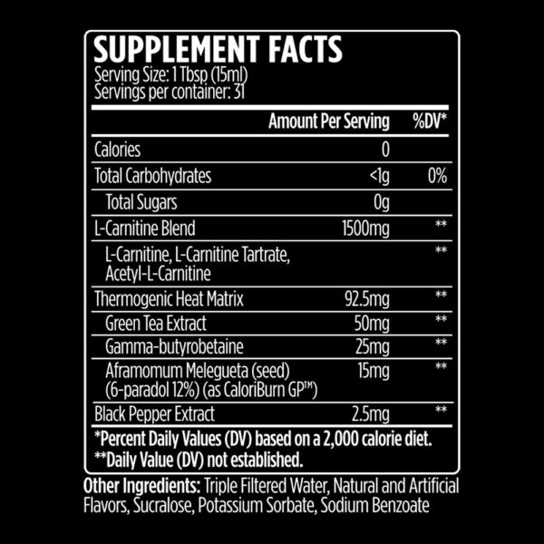 Tapa y empaque de L-Carnitine 1500