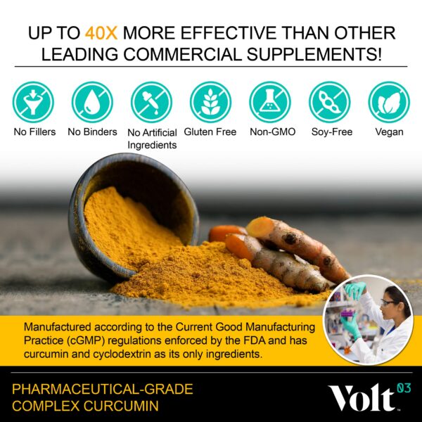 Volt03 cápsulas cúrcuma curcumina promoción paquete