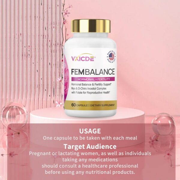 Frasco de cápsulas VXICDE FemBalance