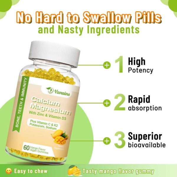 Etiqueta nutricional de gomitas mango