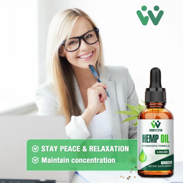 Empaque de 5 frascos Hemp Oil Drops