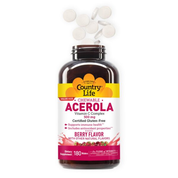 Wafers masticables de Vitamina C con bioflavonoides