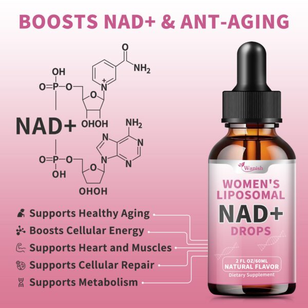 Detalle de etiqueta NAD liposomal