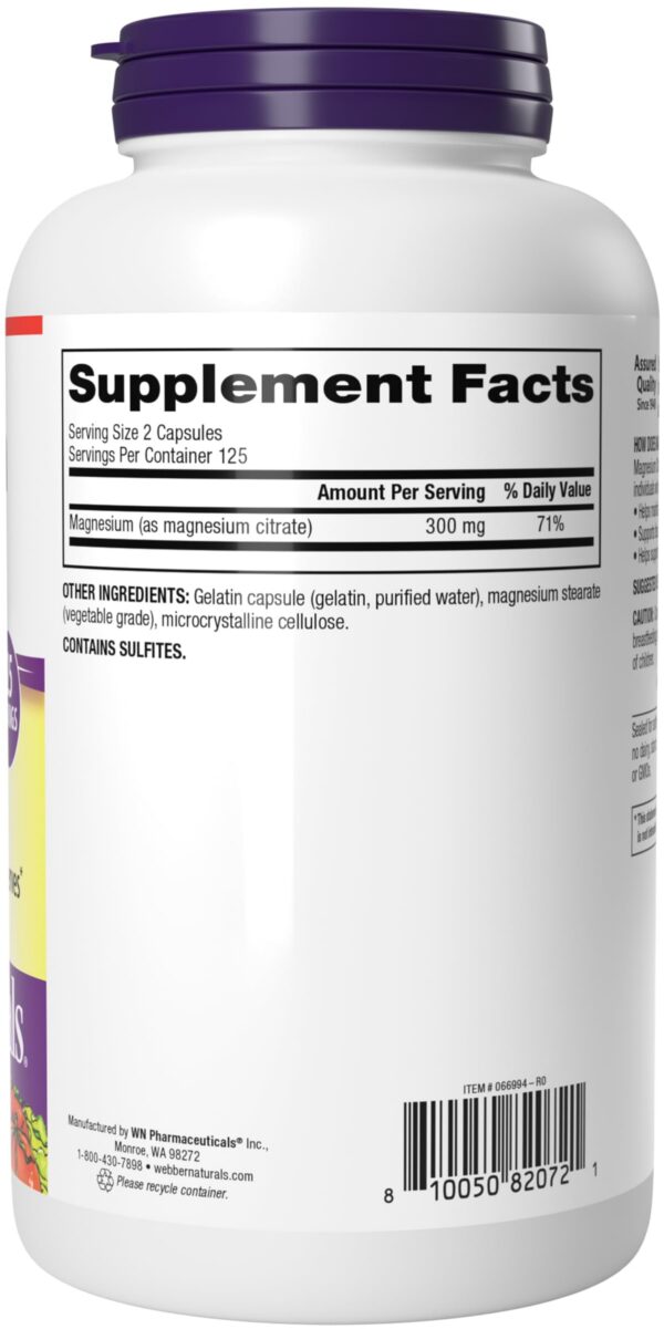 Logo Webber Naturals en etiqueta