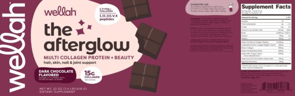 Envase de Wellah Afterglow Collagen en su empaque