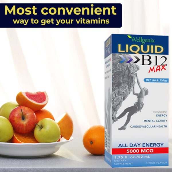 Presentación de Wellgenix B12 Max Líquido