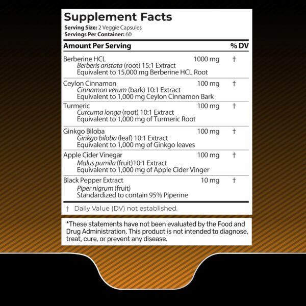 Frasco Berberina Canela Ceilón