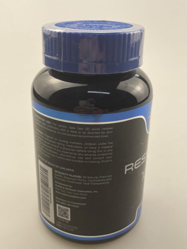 Cápsulas de Resveratrol WELLNESS LABSRX