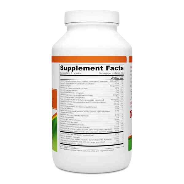 Frasco y cápsulas en caja