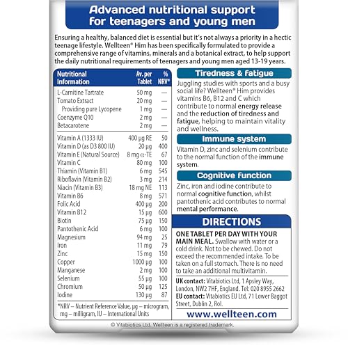 Version 1.0.0 Wellteen tabletas para hombre fortalecimiento sistema inmune