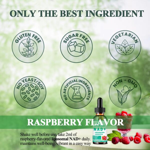 Detalle de la etiqueta de ingredientes NAD