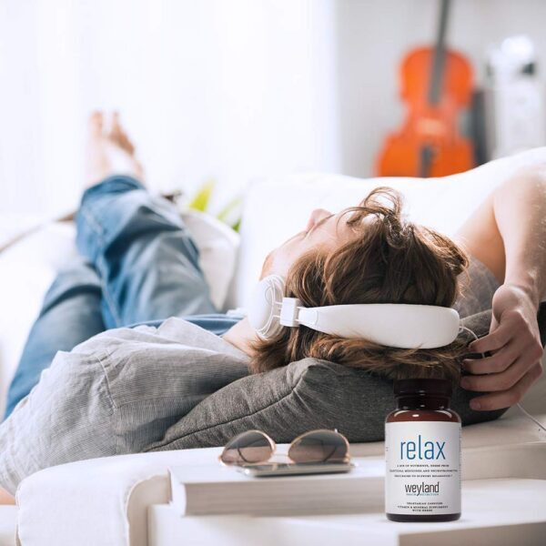 Detalle de etiqueta Weyland Relax