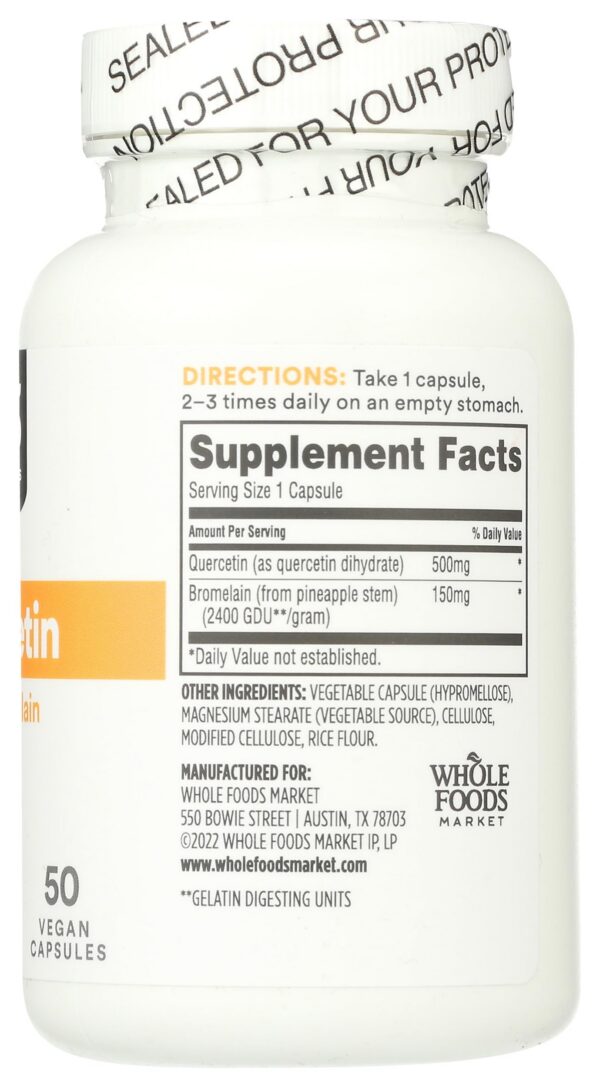 Imagen de cápsula de Quercetina Bromelina