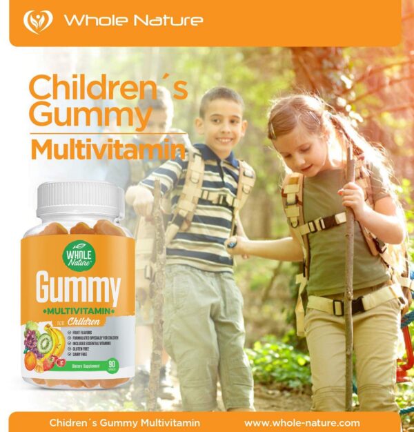 Whole Nature vitaminicas naturales para crecimiento saludable niños