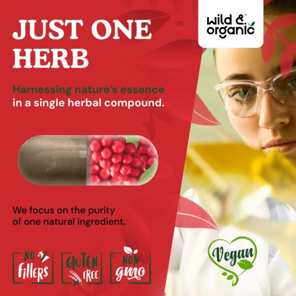 Suplemento natural Wild & Organic cápsulas schisandra