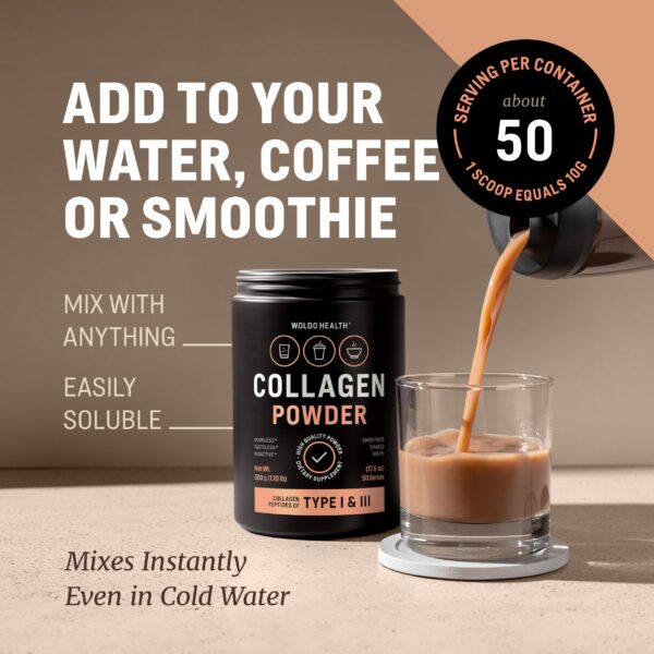 Porciones de colágeno empaquetadas