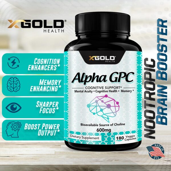 Etiqueta de lote Alpha GPC X Gold Health