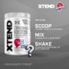 Caja y etiqueta de Xtend BCAA powder