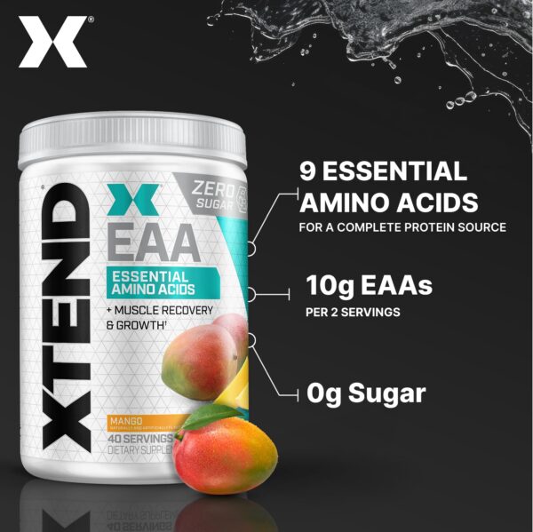Rótulo nutricional de Xtend EAA + BCAA