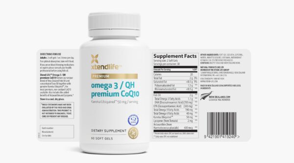Cápsulas de Omega-3 con CoQ10 en blister