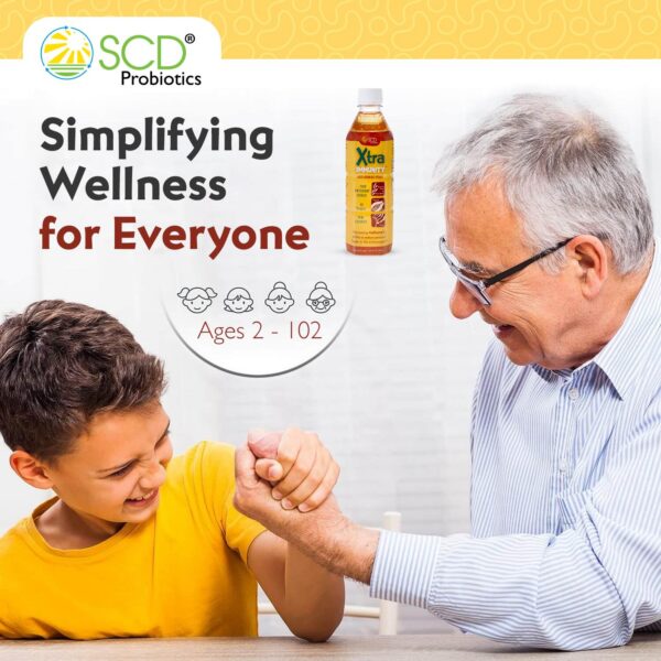 Vista lateral del empaque de Xtra Immunity