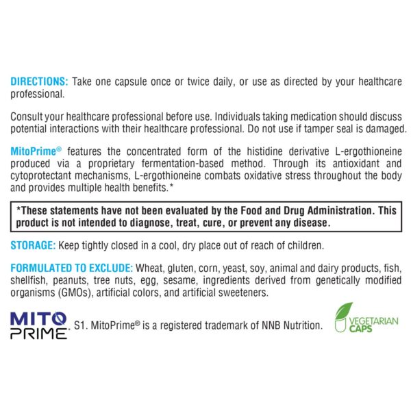 Empaque de MitoPrime y NAC