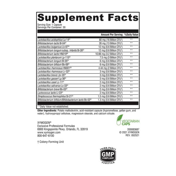 XYMOGEN suplemento sin aditivos ni alérgenos comunes