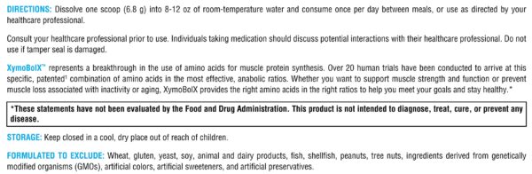 Version 1.0.0 Uso recomendado y mezcla en vaso con XymoBolX