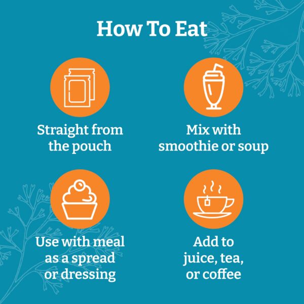 Envase en estante con gel de musgo marino