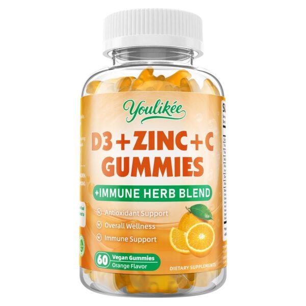 Gomitas en blister, sabor naranja