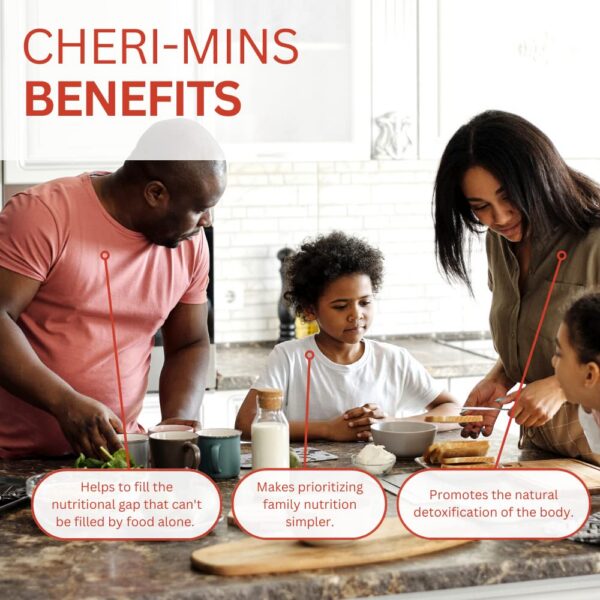 Youngevity Cheri-Mins botella frontal