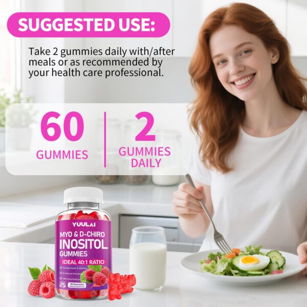 Presentación de 120 gomitas Yuulai inositol