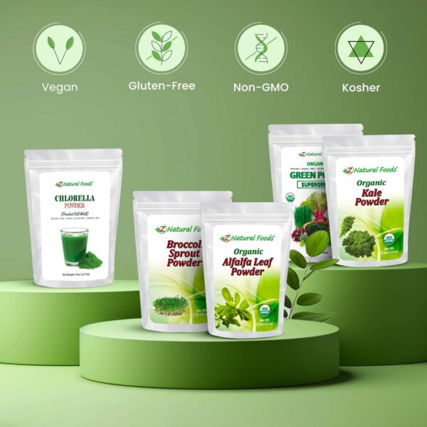 Z Natural Foods Superalimentos Verdes para bienestar