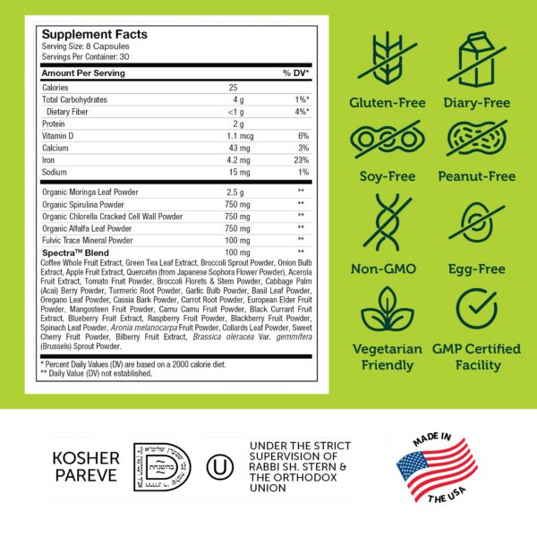 Zahler Core Greens suplemento alimentar natural
