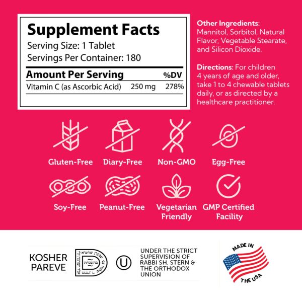 Zahler tabletas Junior C masticables para niños