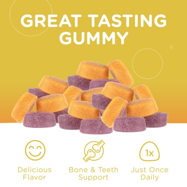 Frasco de Zahler Calcium Gummies con vitamina D3