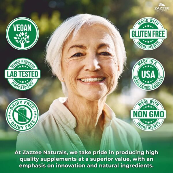 Detalle de la etiqueta Zazzee Alpha GPC